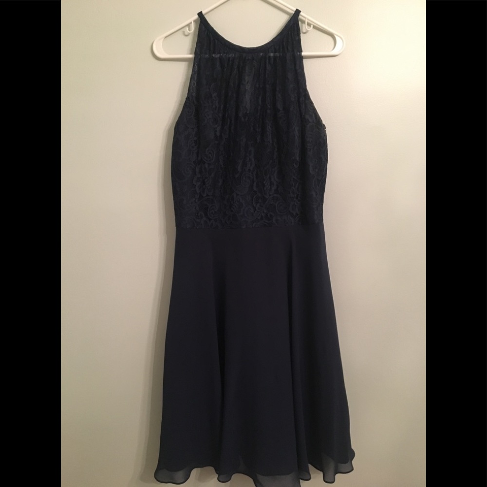 Navy blue bridesmaid/wedding/formal event drsss